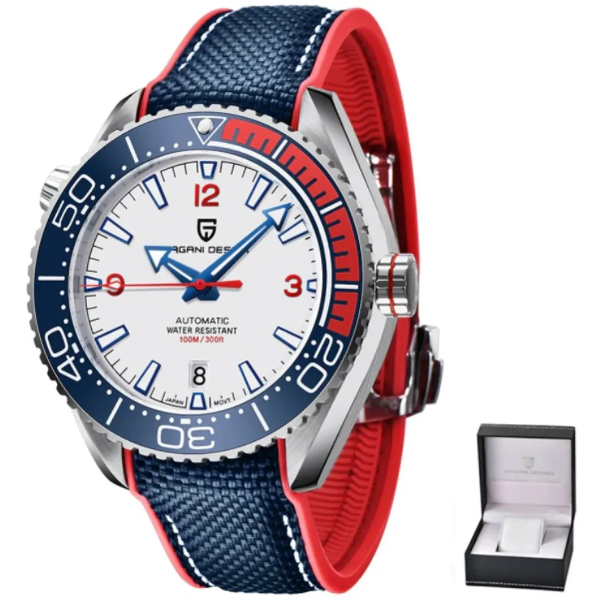 PAGANI - Reloj Hombre PAGANI SEAMASTER SPORT Automático Cristal de Zafiro