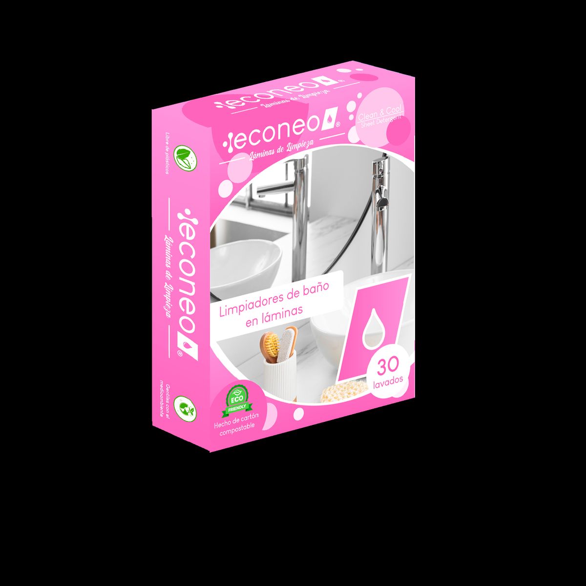 ECONEO - Limpiador de Baños en Láminas Econeo 30 u. Limpia Baños