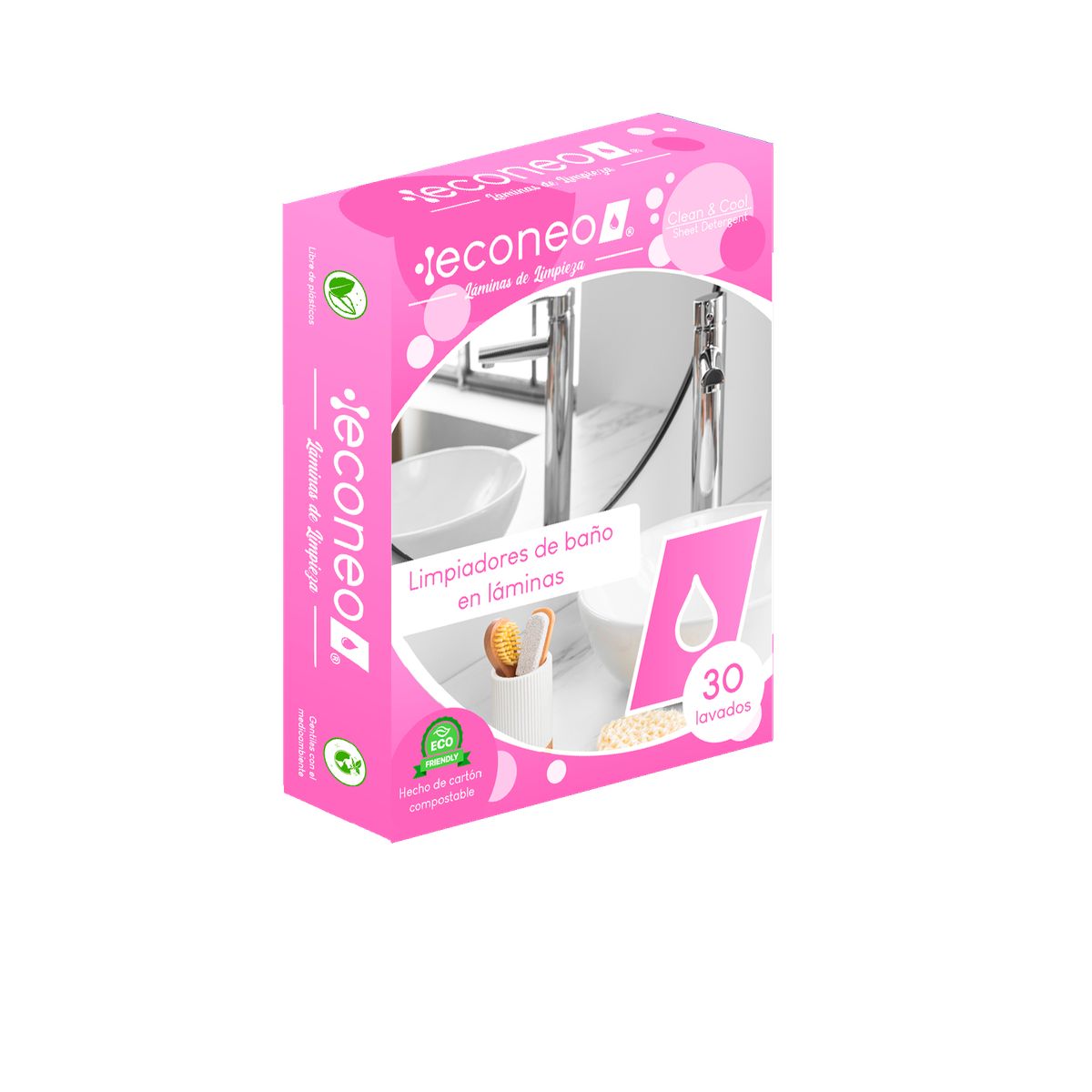 ECONEO - Limpiador de Baños en Láminas Econeo 30 u. Limpia Baños