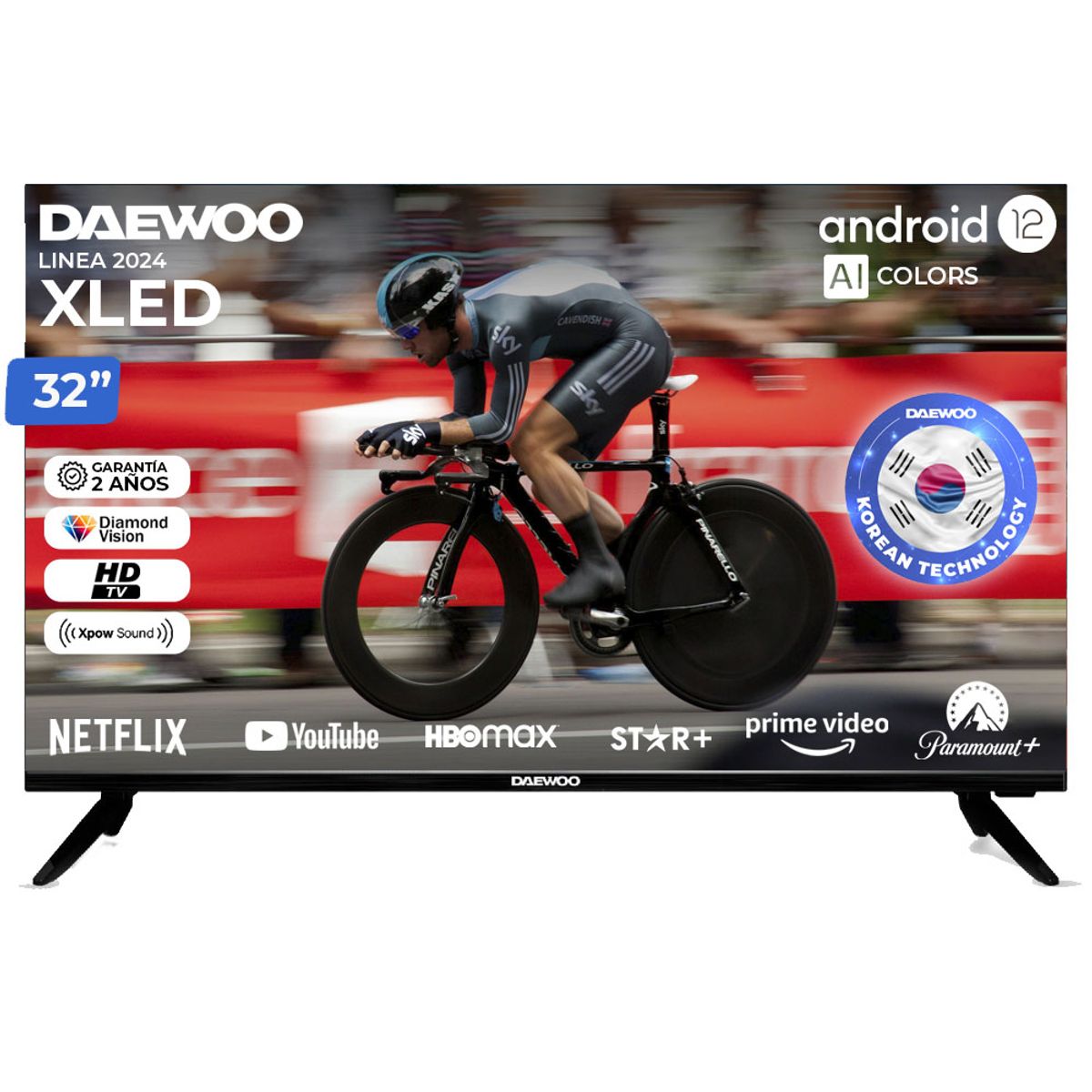 DAEWOO - Televisor Smart Tv Daewoo 32 Led Android 12 Linea Xled 2024