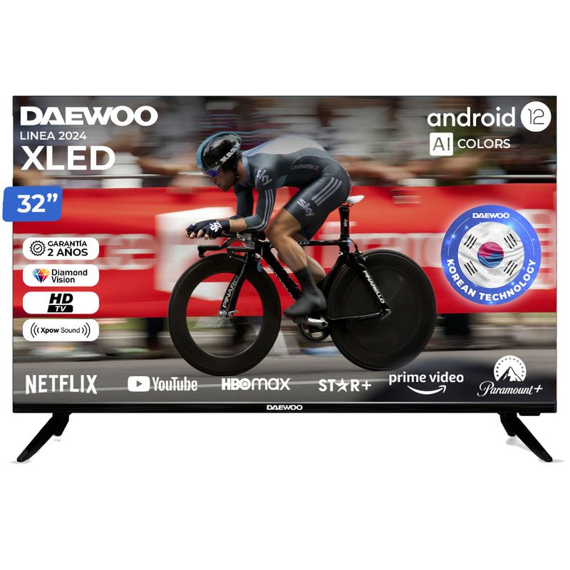 DAEWOO - Televisor Smart Tv Daewoo 32 Led Android 12 Linea Xled 2024