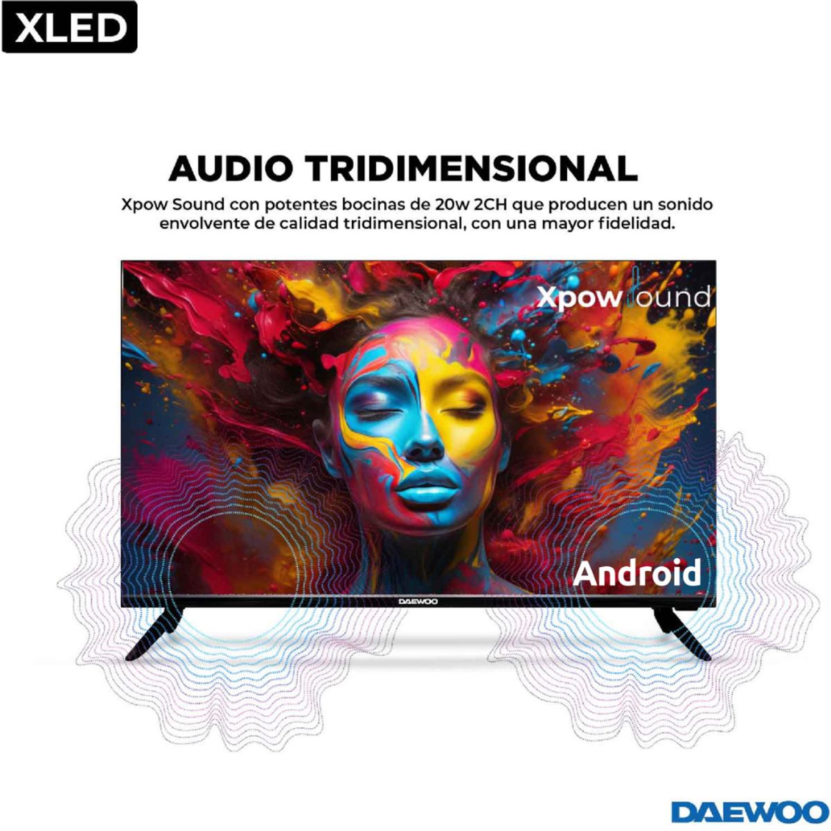 DAEWOO - Televisor Smart Tv Daewoo 32 Led Android 12 Linea Xled 2024