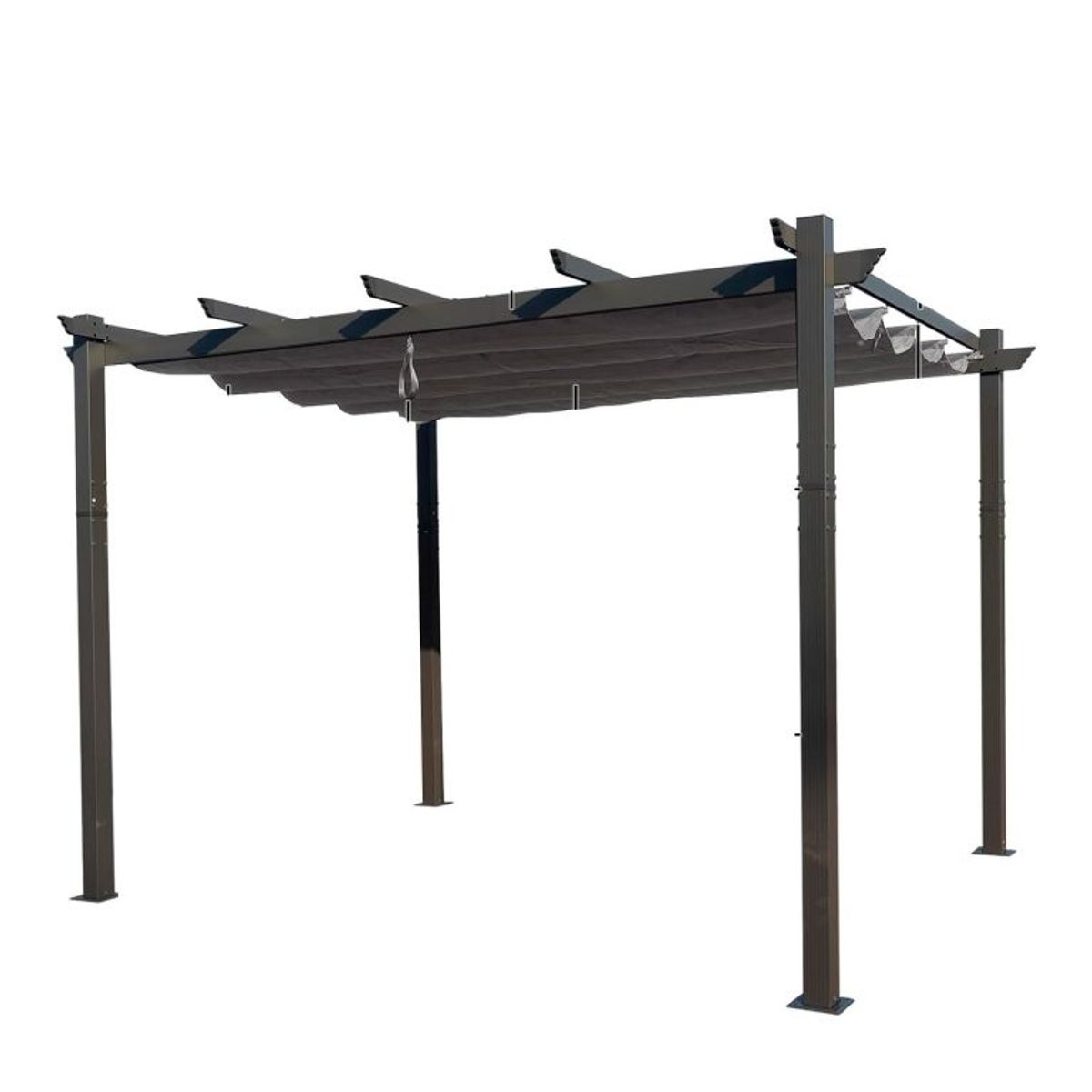 IGPRO - Pergola Aluminio Con Toldo Corredizo 4X3MT