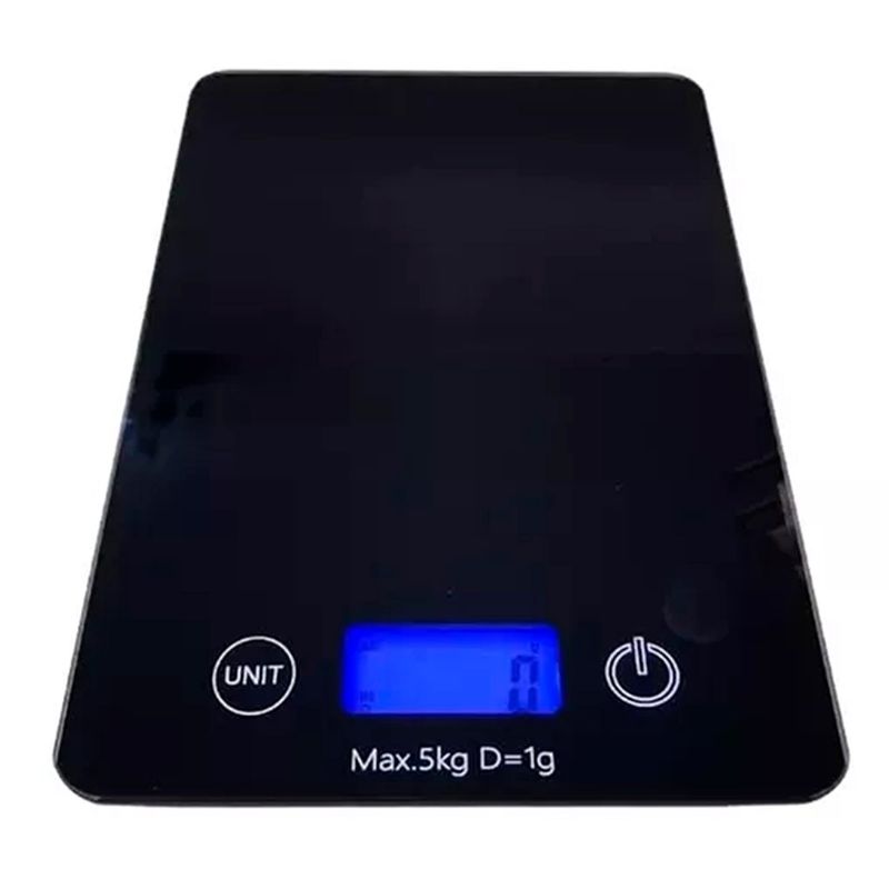 OFERTABKN - Balanza Pesa Digital Gramera De Cocina Vidrio Slim 5 Kilos