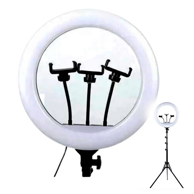 GENERICO - Aro De Luz Gigante Profesional 56Cm Incluye Tripode