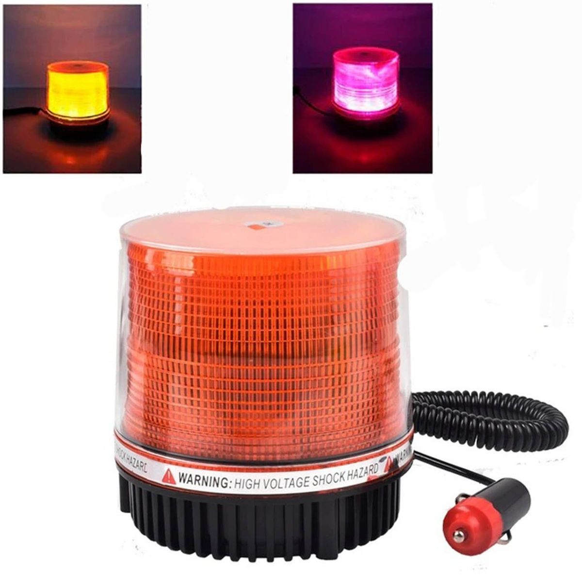 GENERICO - Baliza Parabrisa Led Estroboscopica Auto amarillo 51012