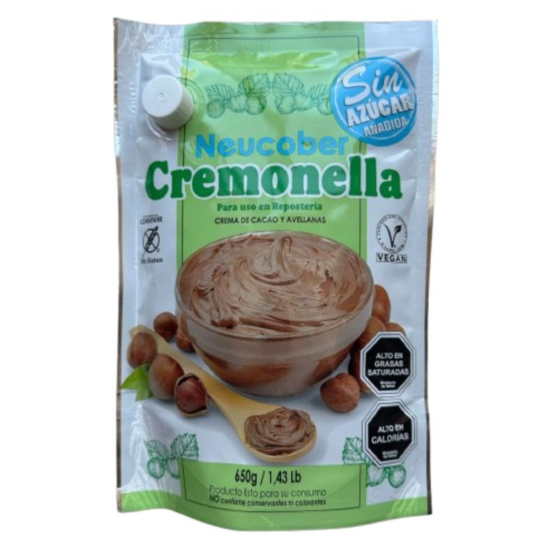 GENERICO - Crema Avellanas Cremonella S/Azucar Neucober 650gr