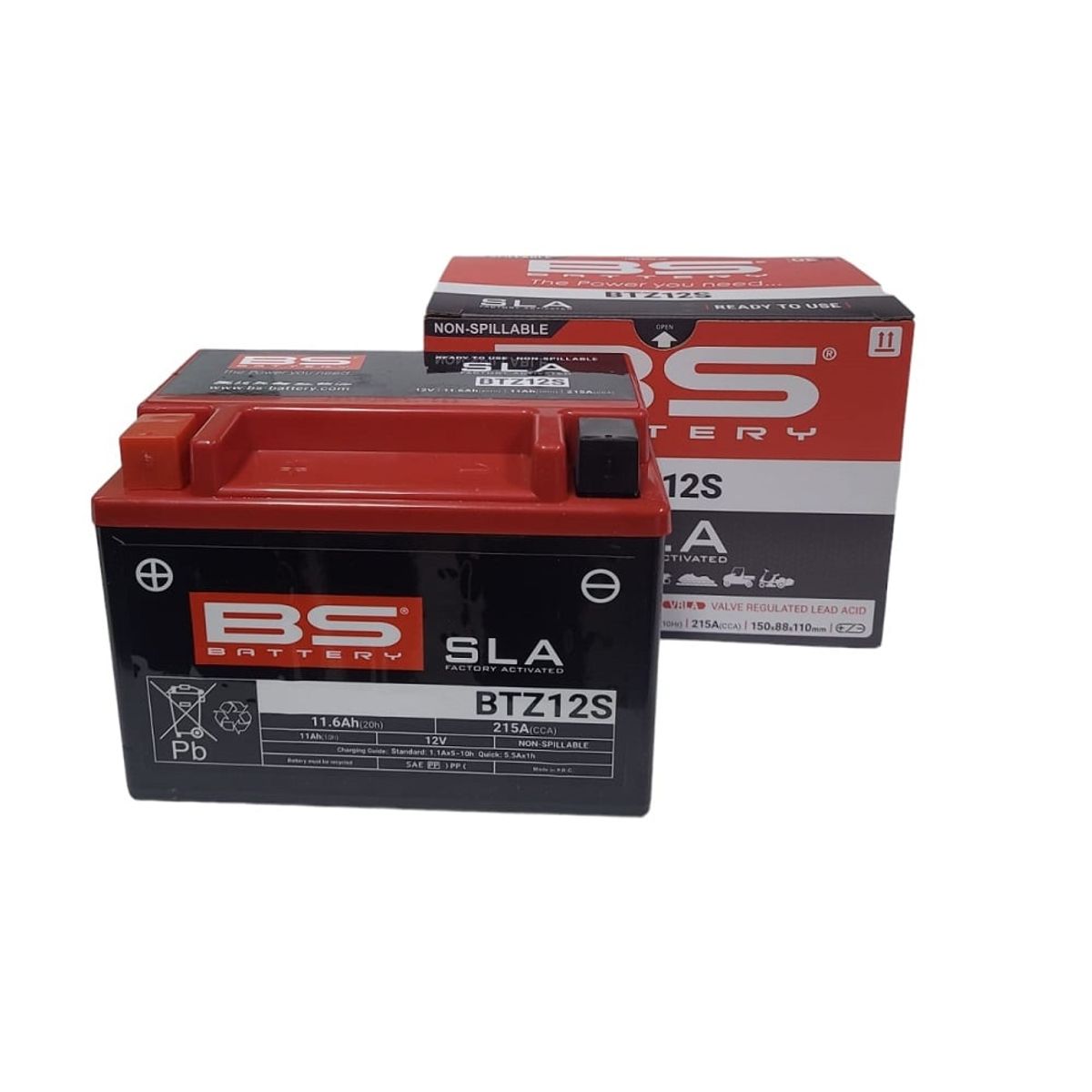 GENERICO - Batería Moto BTZ12S - FTZ12S - YTZ12S BS BATTERY