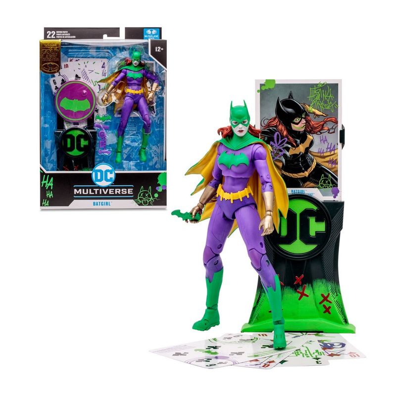 DC COMICS - FIGURA DC MULTIVERSE 18 CMS BATGIRL JOKERIZED GOLD LABEL DE MC FARLANE