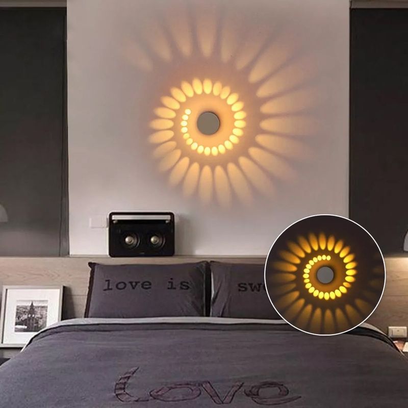 EDWINAYY - Aplique Pared Interior Led Luz Ríacálida Decoracion Hogar