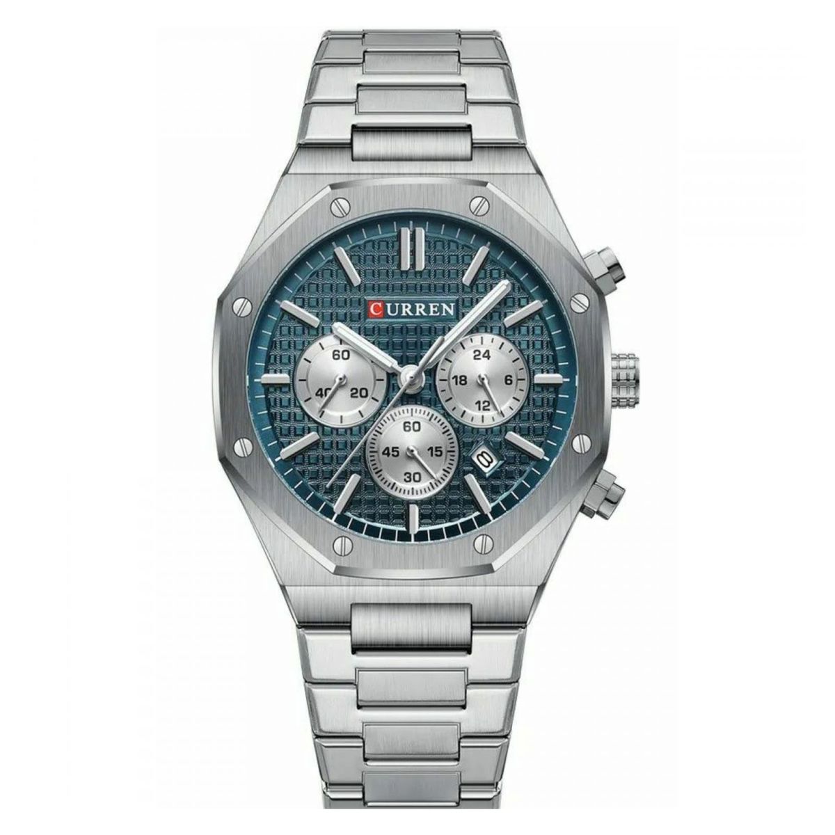 CURREN - Reloj Curren KRED8402 Cuarzo Plata