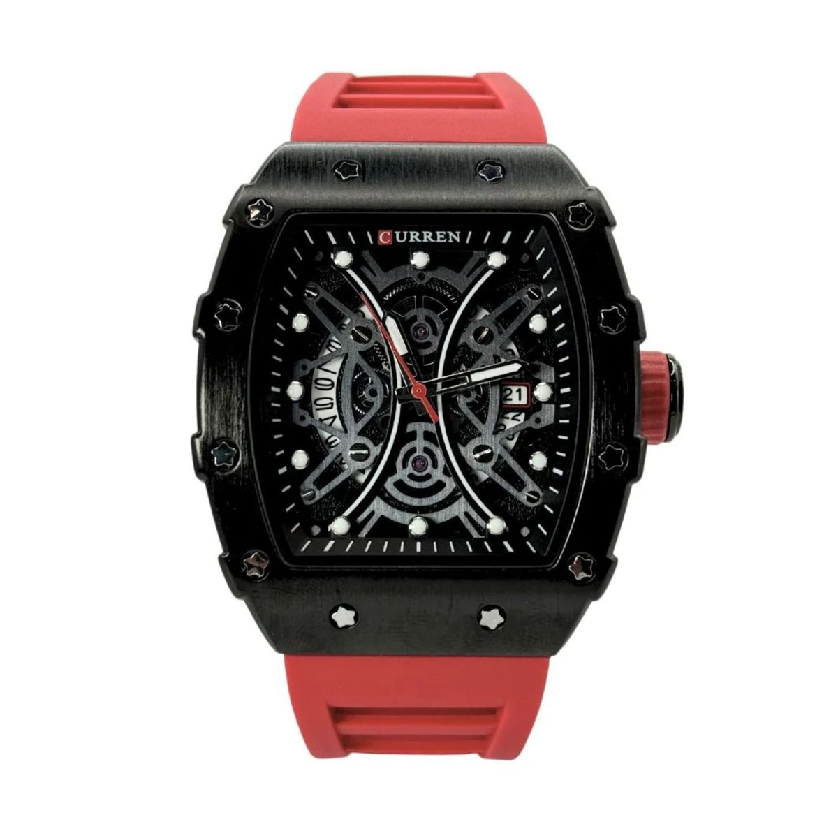 CURREN - Reloj Curren KRED8003 Cuarzo Rojo