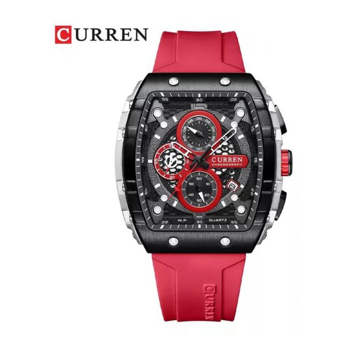 CURREN - Reloj Curren KRED8204 Cuarzo Rojo