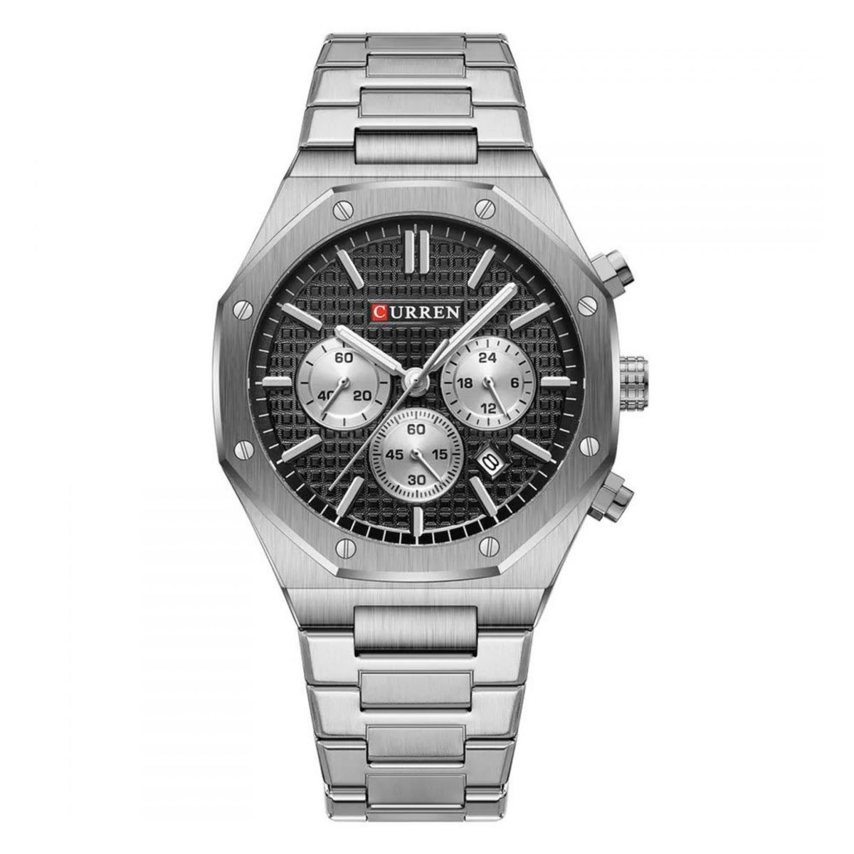CURREN - Reloj Curren KRED8401 Cuarzo Plata