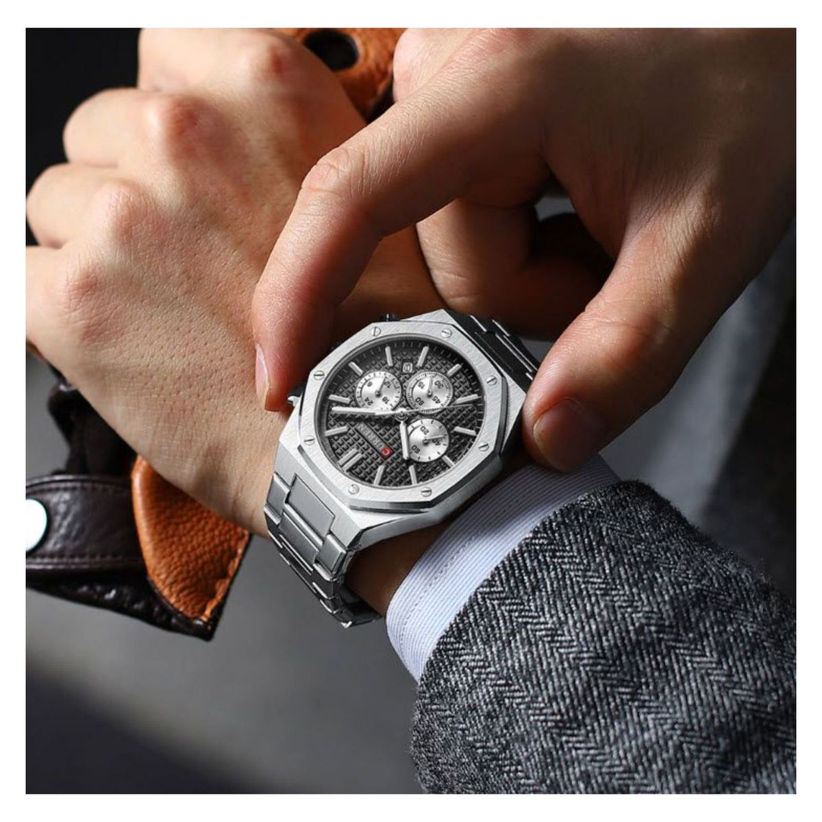 CURREN - Reloj Curren KRED8401 Cuarzo Plata