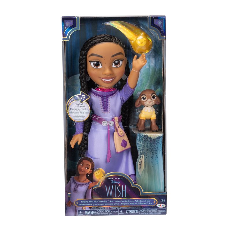 WISH - Muñeca Asha Disney Wish con Sonido 14 pulgadas