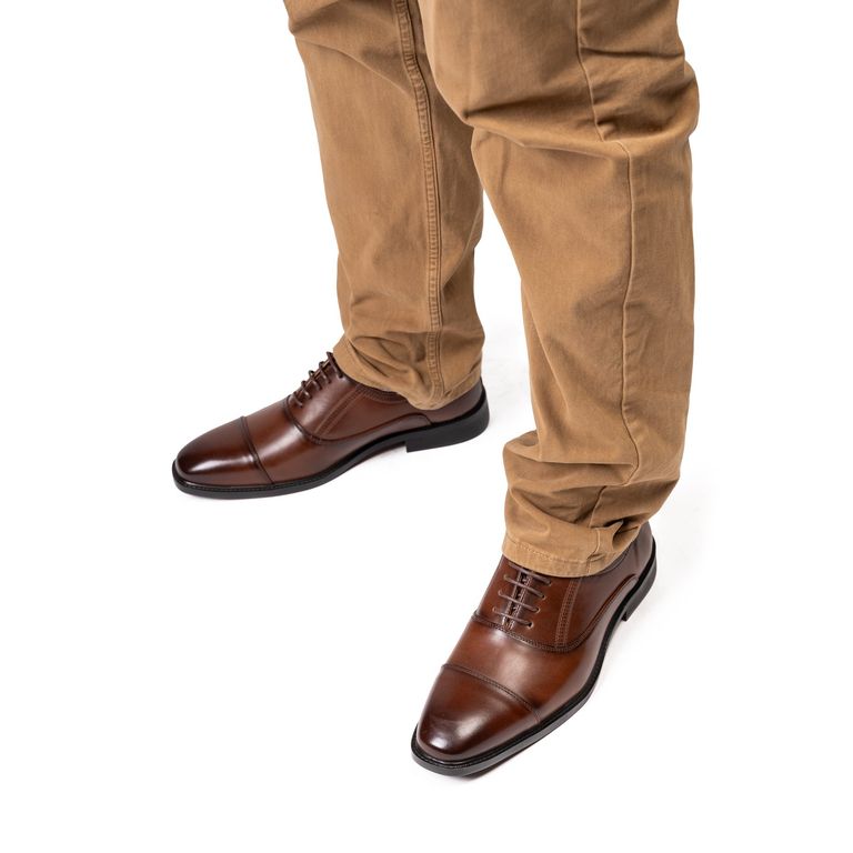 Zapato Hombre Café Oscuro Cargan