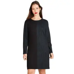 LORENZO DI PONTTI - Vestido Con Print Localizado Negro