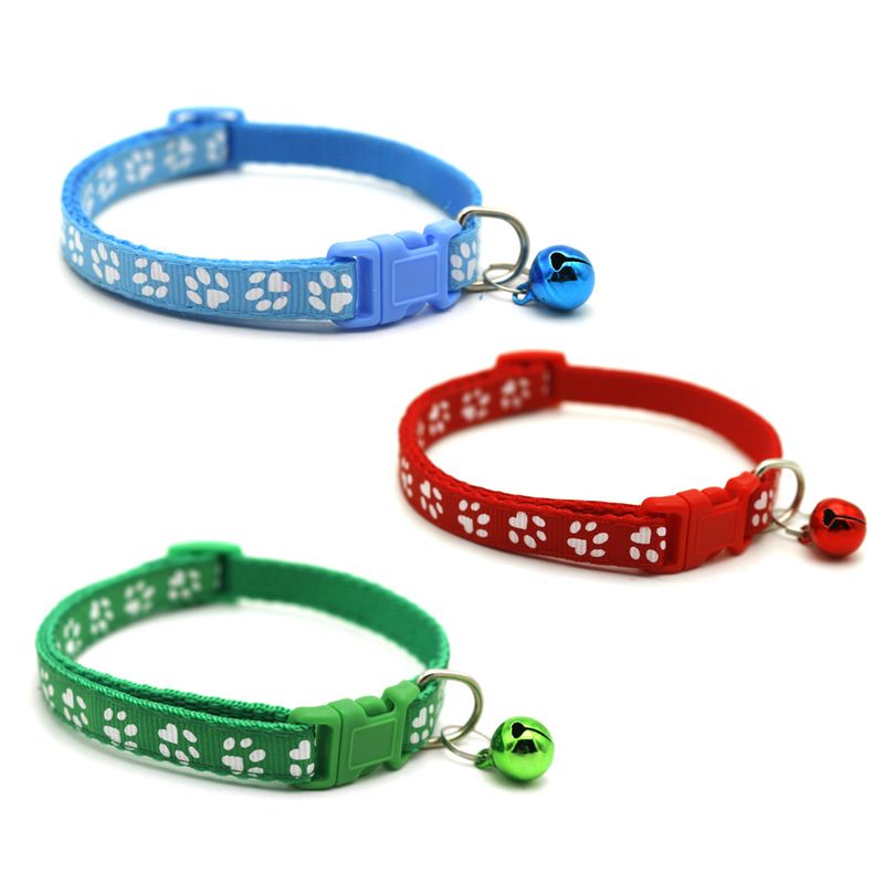GENERICO - Pack De 3 Collares Con Cascabel Para Mascotas Gatos Perros