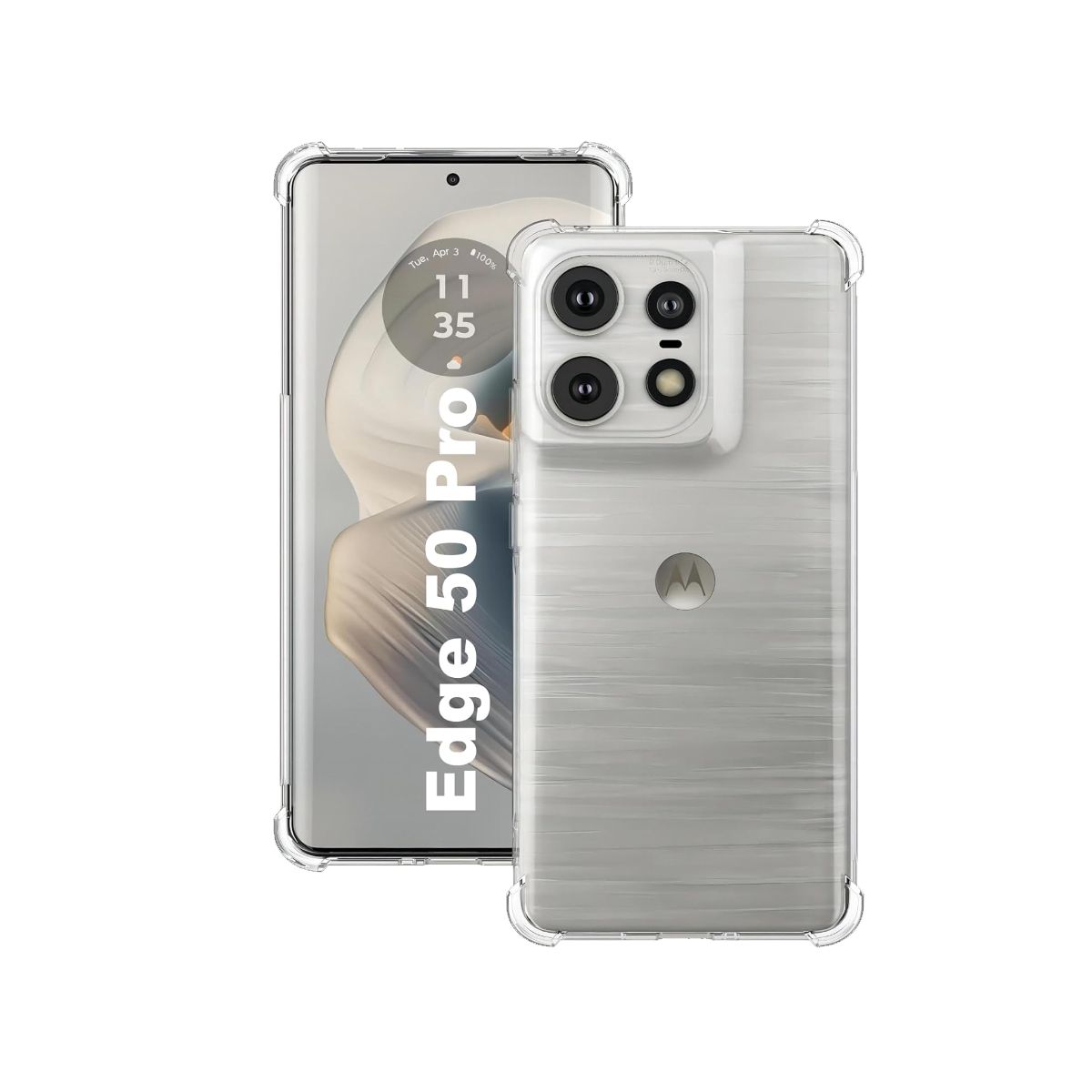 JOIGO - Carcasa Trasparente Antigolpes Para Motorola Edge 50 Pro