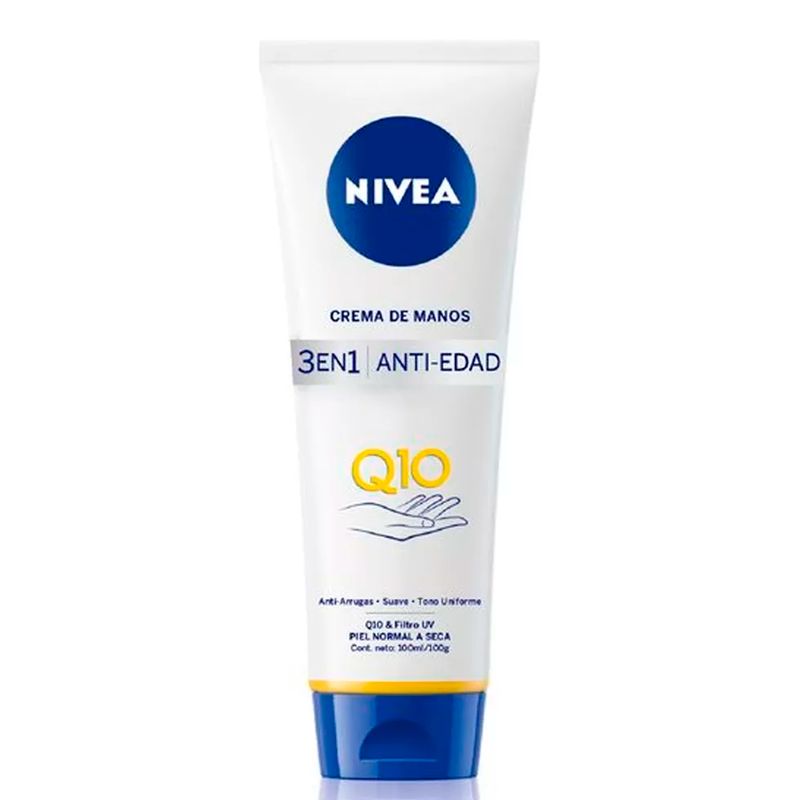 NIVEA - Crema de Manos Q10 3en1 Antiedad 100ml Nivea