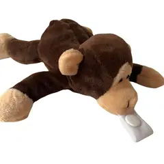 DIFRAX - Sujeta Chupete Peluche Mono con Chupete