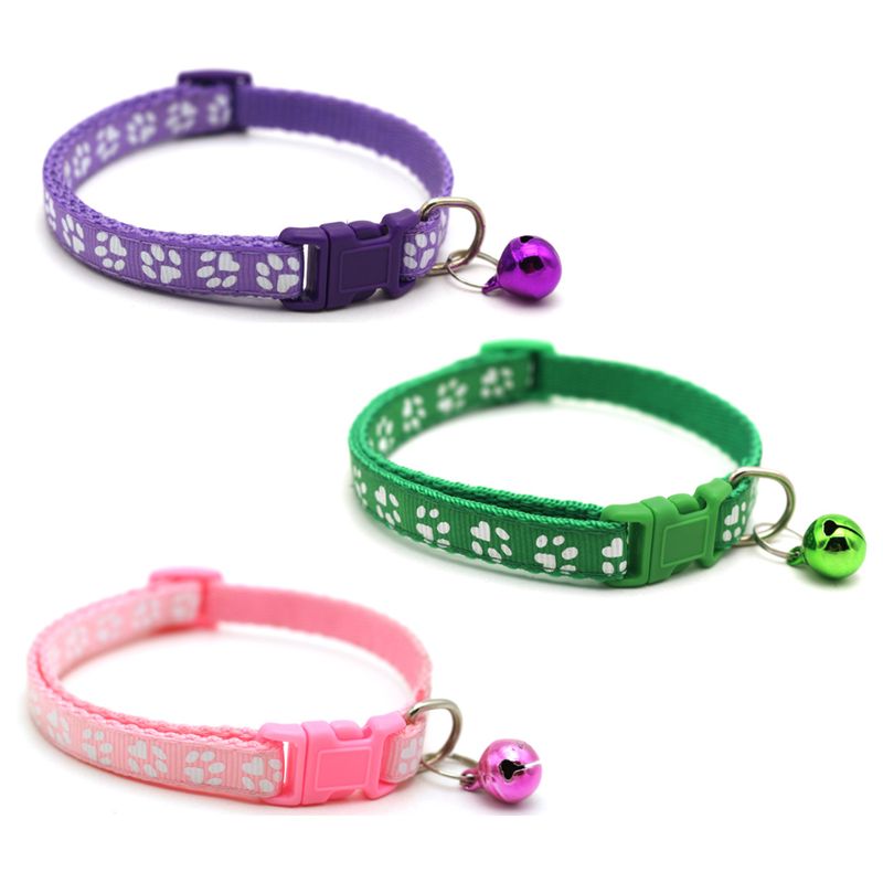 GENERICO - Pack De 3 Collares Con Cascabel Para Mascotas Gatos Perros