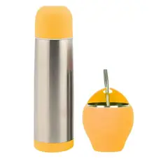 KEEP - Set De Mate + Termo Bala Mate Matero Amarillo