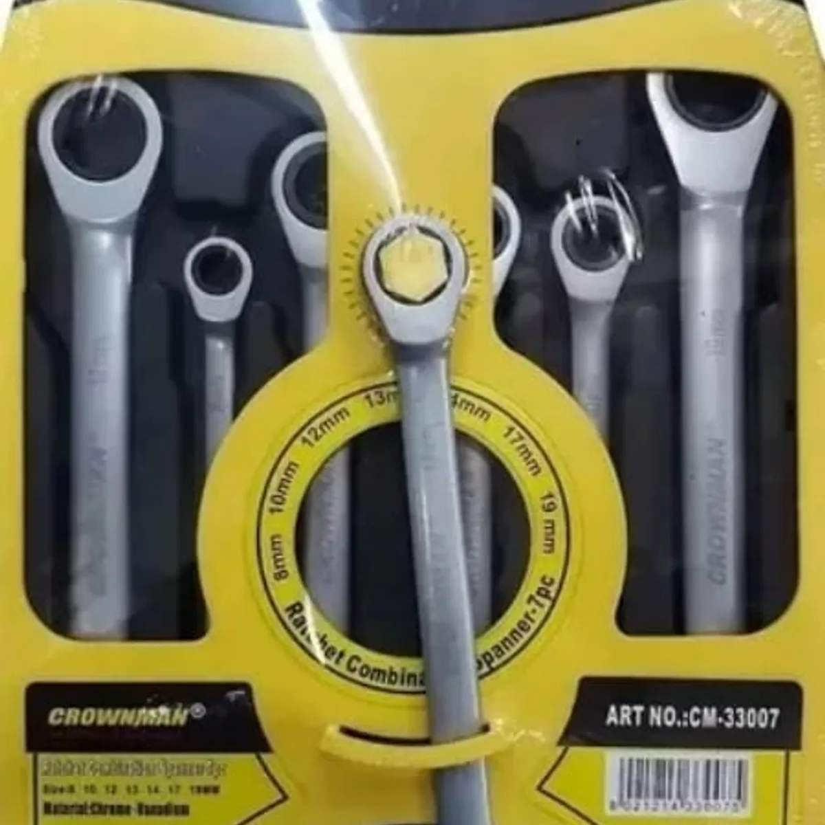 GENERICO - Juego De Llaves Combinación Punta Corona Chicharra 7 Piezas