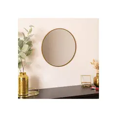 ATMOSPHERA - ESPEJO DE PARED REDONDO ALICE 38 cm DORADO