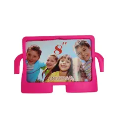 GENERICO - Funda Universal De Silicona Para Tablet 8 rosa