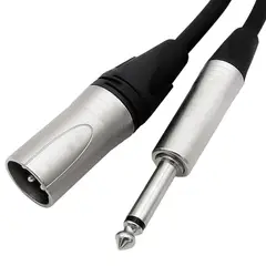 ULINK - CABLE XLR MACHO A PLUG 6.3 MONO, 3 MTS, NEGRO.