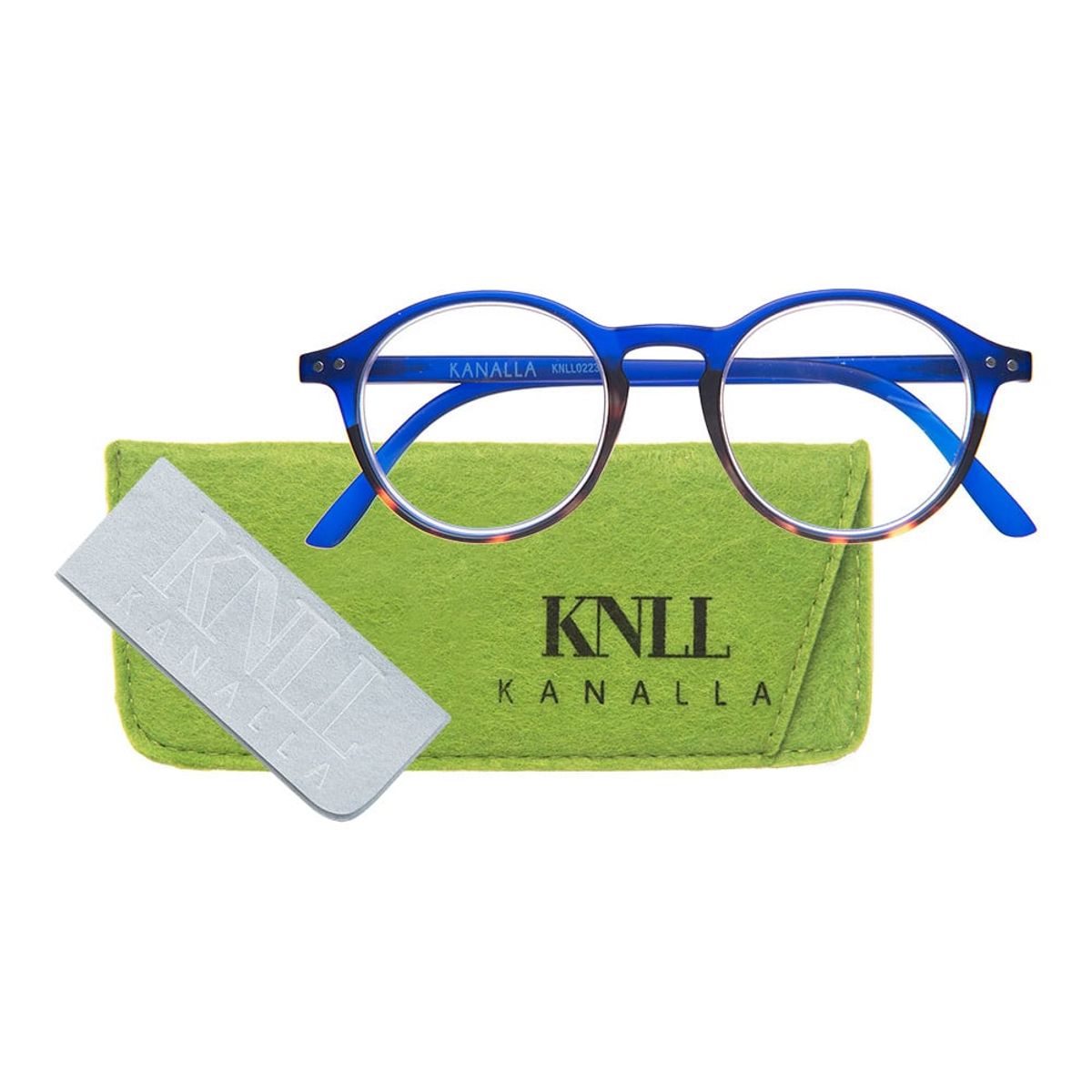 KANALLA - Pack 2 Lentes de Lectura Filtro Luz Azul y UV mod Papillon Azul Verde 3.0