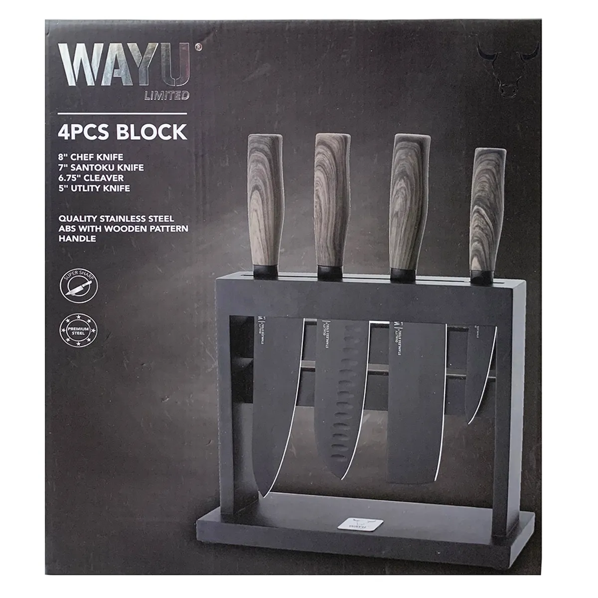 WAYU - Taco 4 Pcs Wayu Color Negro