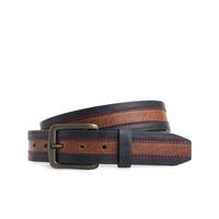 Vélez Cinturón Unifaz Soft Cuero Hombre Punta Trapecio Azul Oscuro