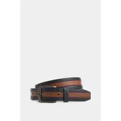 VELEZ - Vélez Cinturón Unifaz Soft Cuero Hombre Punta Trapecio Café