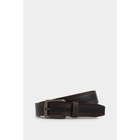 Vélez Cinturón Unifaz Soft Cuero Hombre Punta Trapecio Café