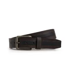 VELEZ - Vélez Cinturón Unifaz Cuero Hombre Punta Trapecio Azul Osc