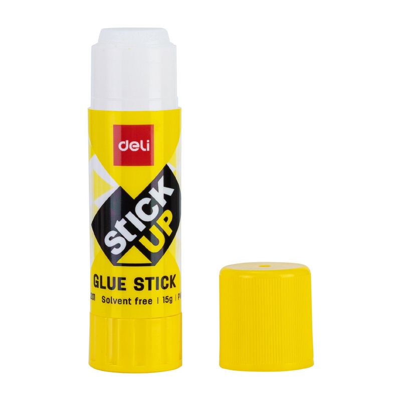 DELI - Pegamento en Barra de Alta Viscosidad PVP 15g Paquete de 12