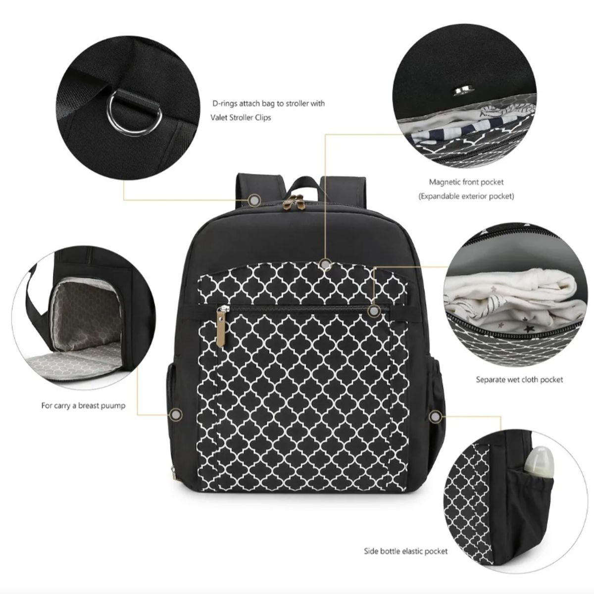 LA PEQUETERIA - Mochila maternal Hop