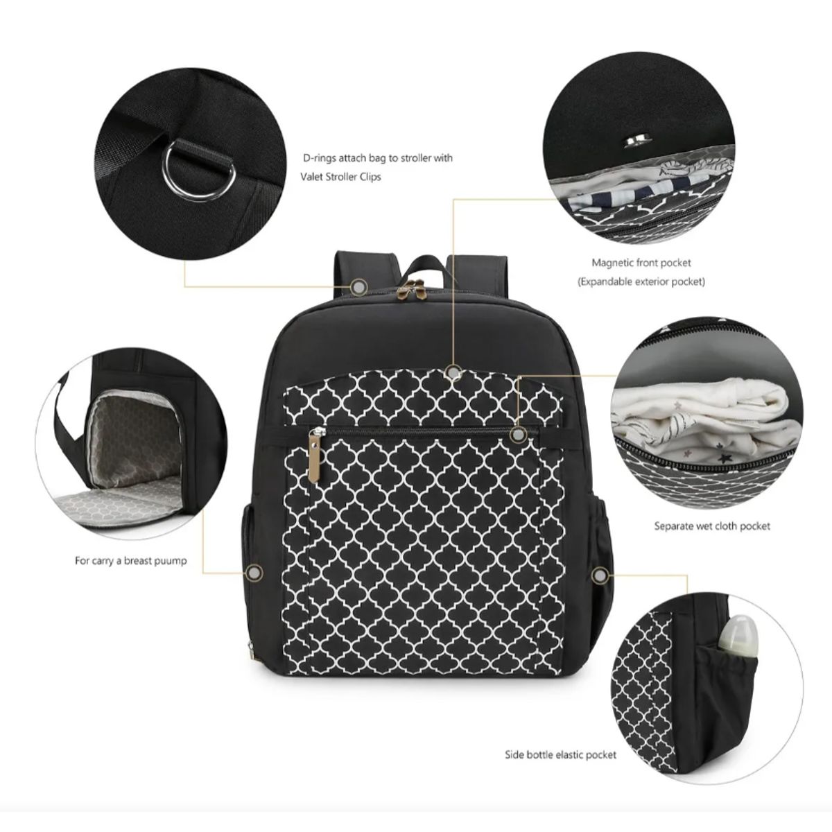 LA PEQUETERIA - Mochila maternal Hop