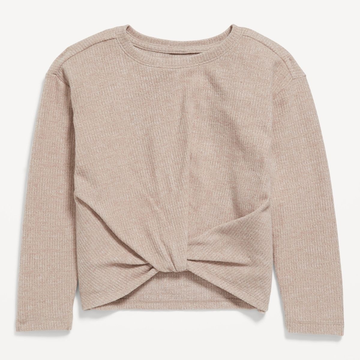 OLD NAVY - Polera Manga Larga Trenzada Beige OLD NAVY