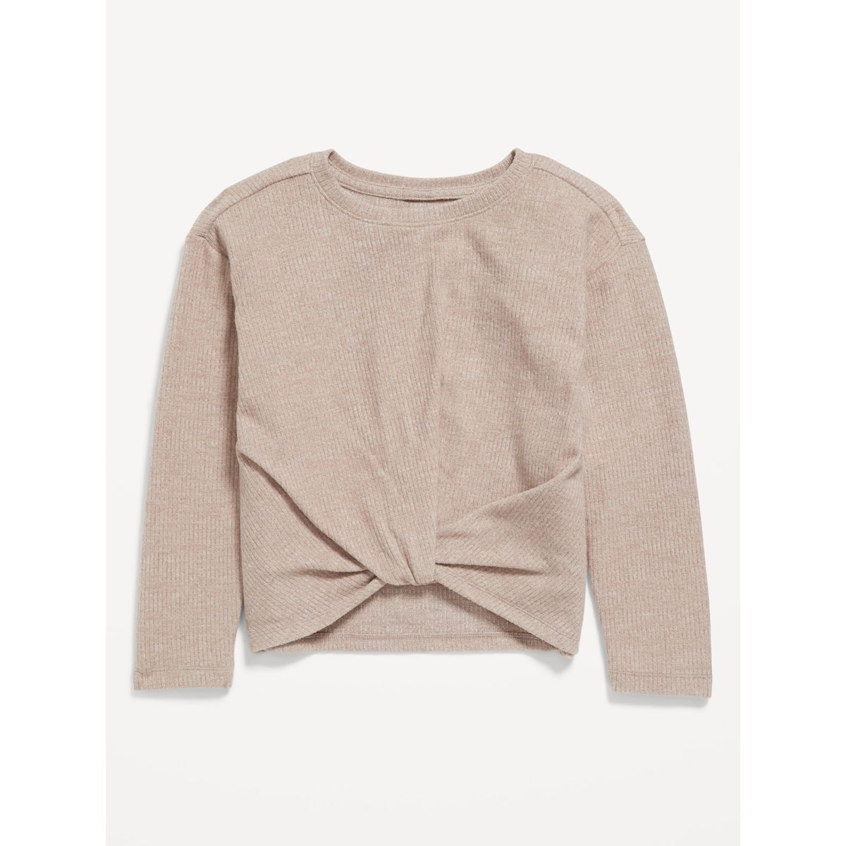OLD NAVY - Polera Manga Larga Trenzada Beige OLD NAVY
