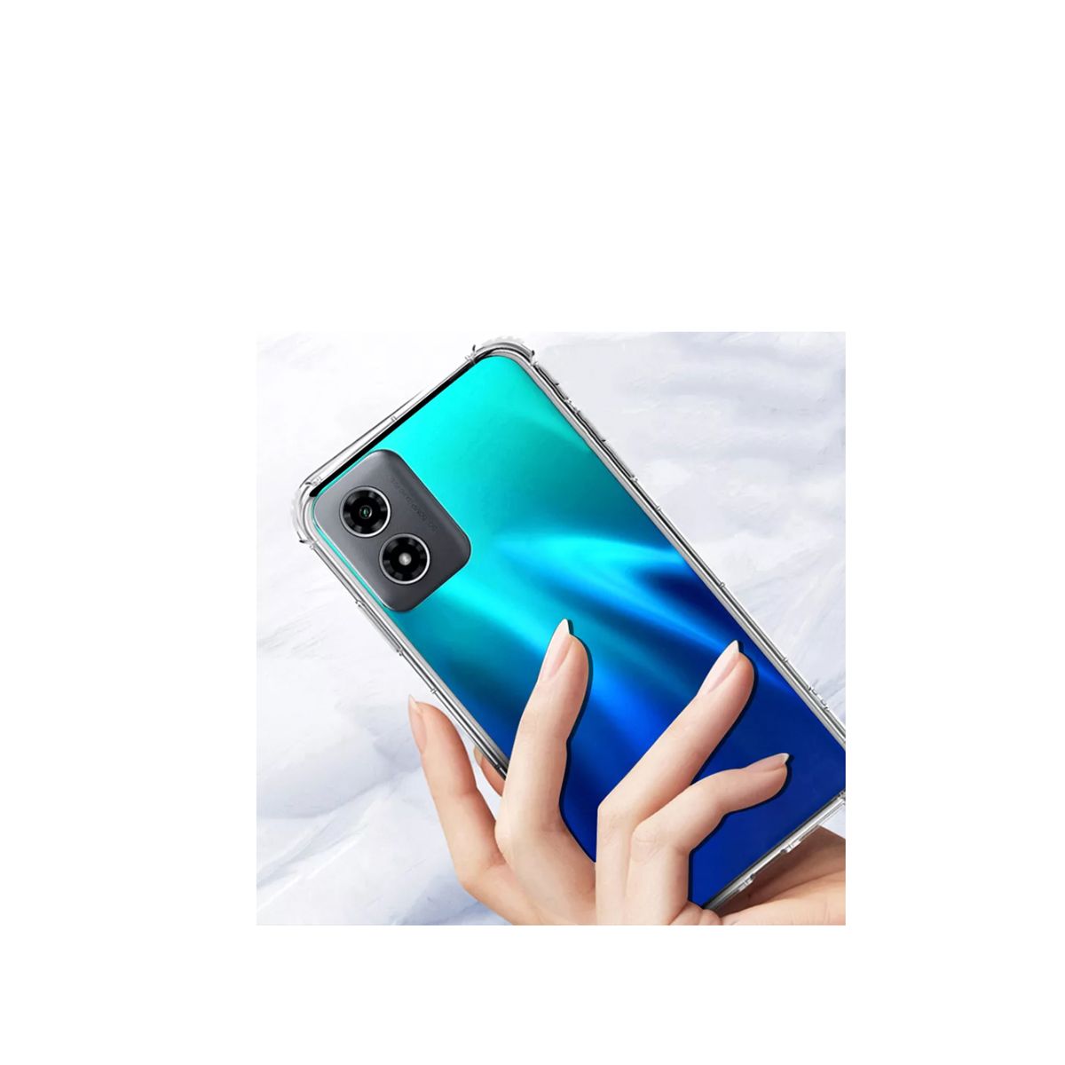 JOIGO - Carcasa Trasparente Antigolpes Para Motorola Moto G04/G04S