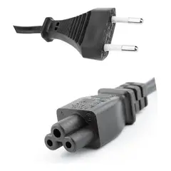 IRM - Cable 1.5mt enchufe IEC C5 para fuente poder pc monitor