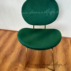 GENERICO - Silla laure Velvet Gold verde