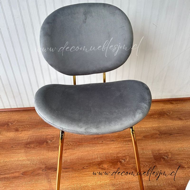 GENERICO - Silla laure Velvet Gold gris