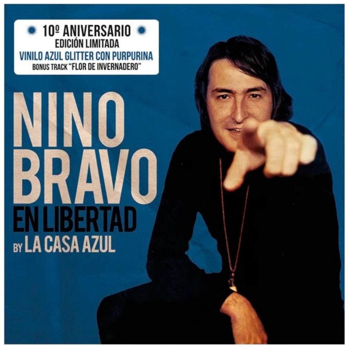 HITWAY MUSIC - NINO BRAVO-EN LIBERTADBY LA CASA AZULBLUE VINYL - VINILO