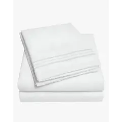 GENERICO - Sabana 1800 Hotel Ultra Suave + Funda Bordada King
