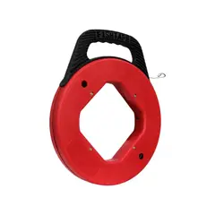 GENERICO - Laucha Pasacable de Acero con Punta Tiradora 40 Mts Incluye Carrete